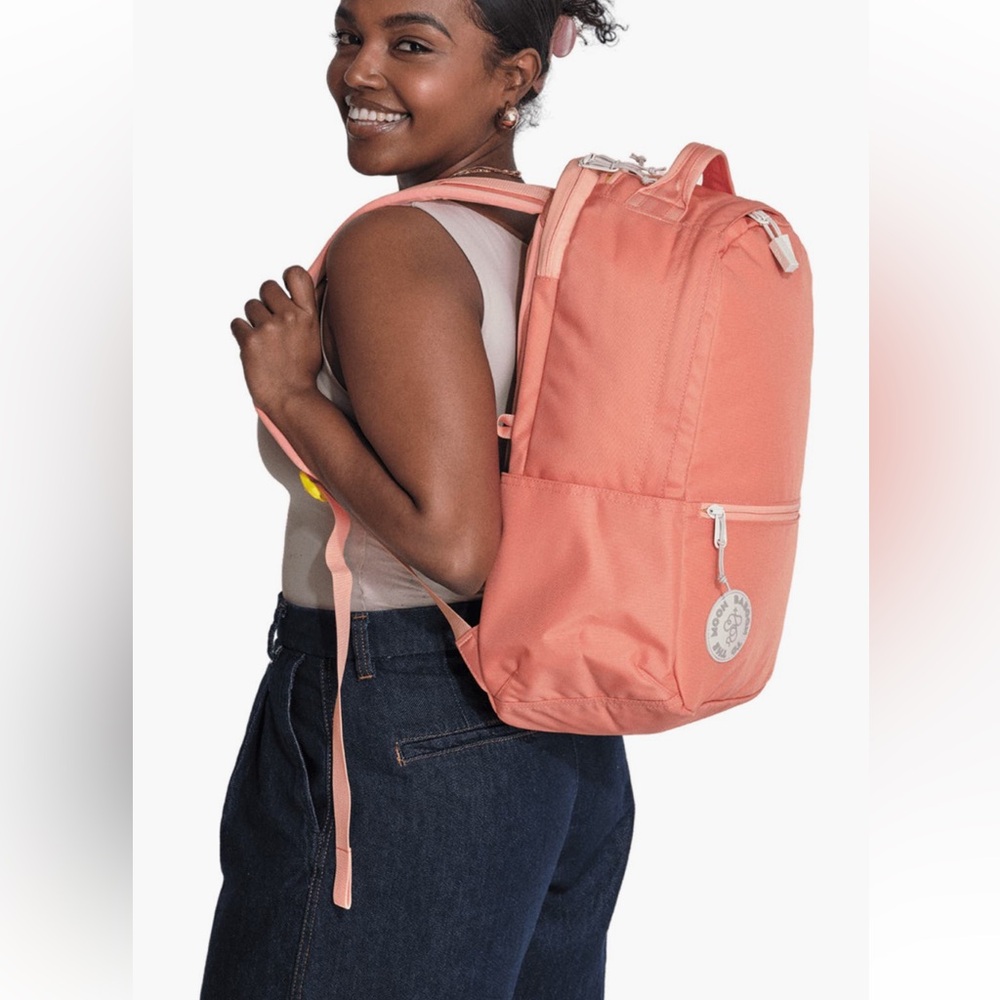 New Baboon To The Moon B2TM City Backpack Medium Sunset Coral Travel Bag Daypack
